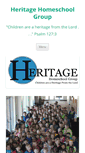 Mobile Screenshot of heritagehomeschoolgroup.com